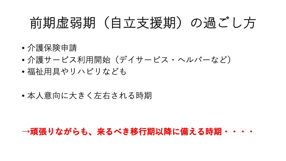 前期虚弱期