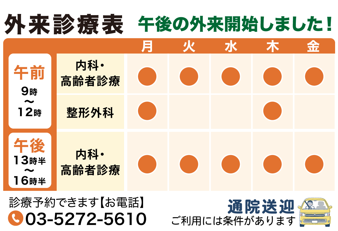 診療表