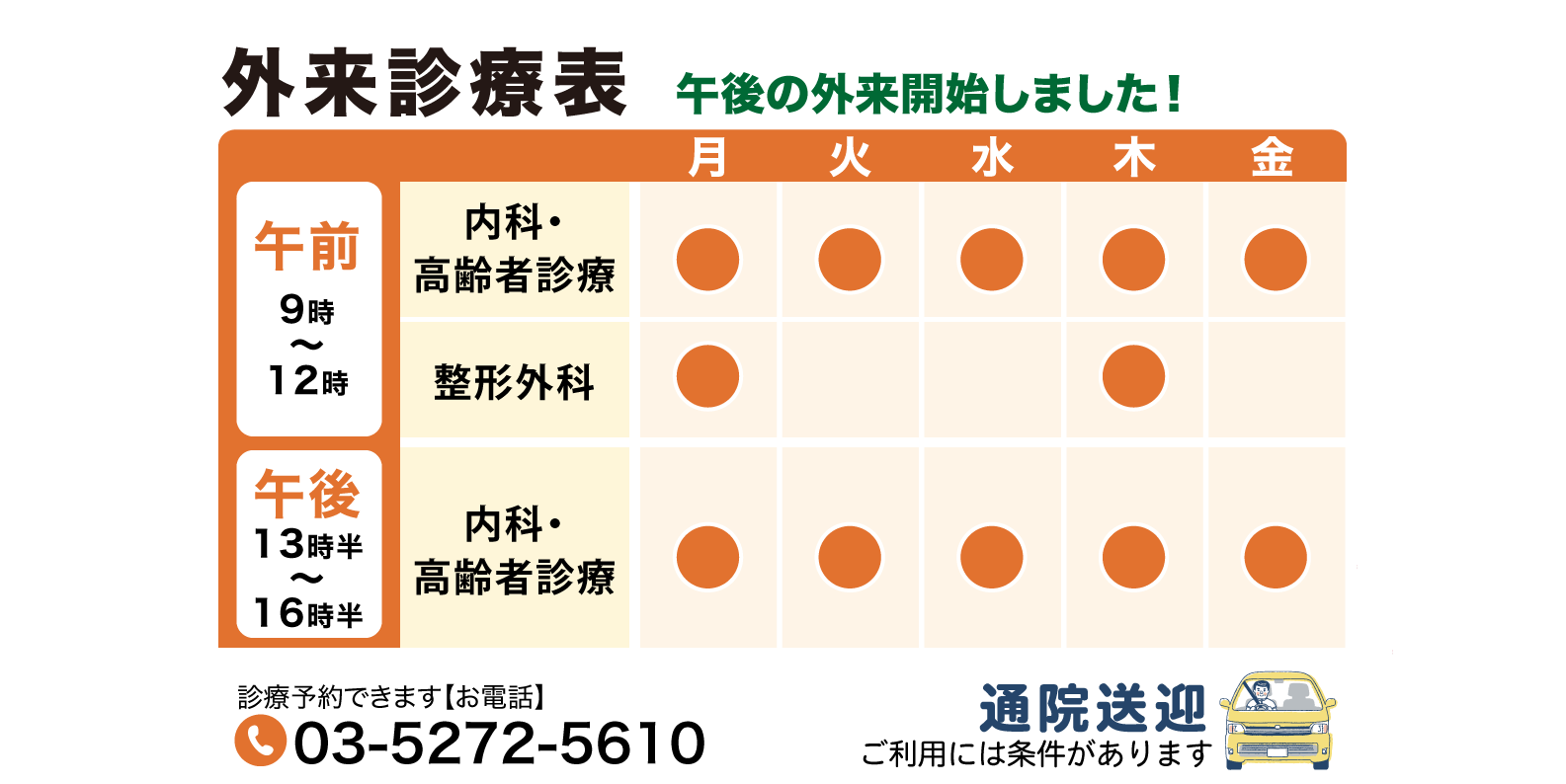 診療表